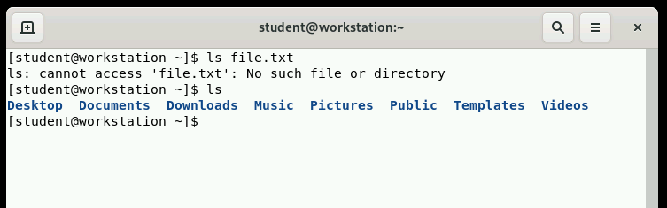 Terminal window showing command errors and folder listings.